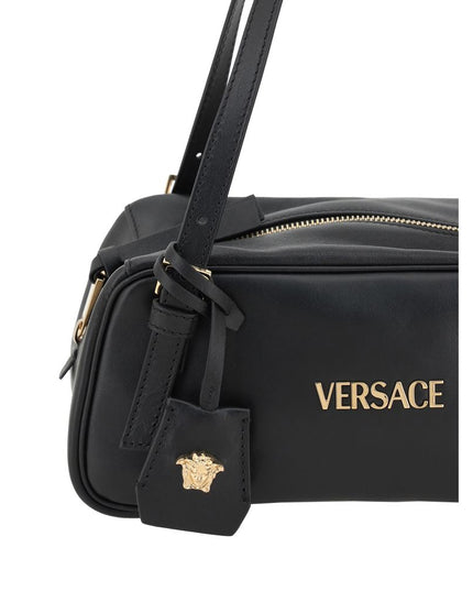 Versace Black Lamb Ovis Aries Aries Shoulder Bag
