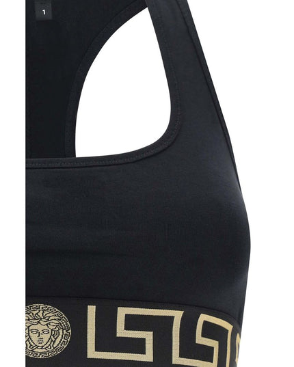 Versace Black Cotton Top