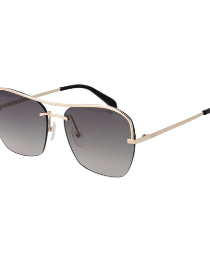Emilio Pucci Gold Metal Sunglasses