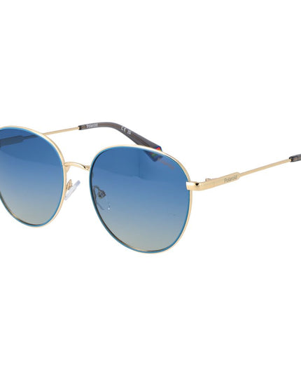 Polaroid Gold Metal Sunglasses