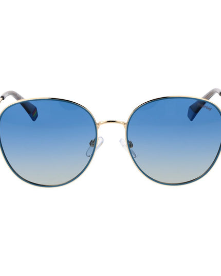 Polaroid Gold Metal Sunglasses