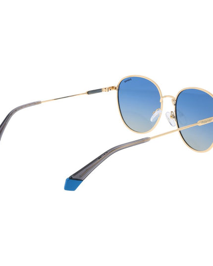 Polaroid Gold Metal Sunglasses