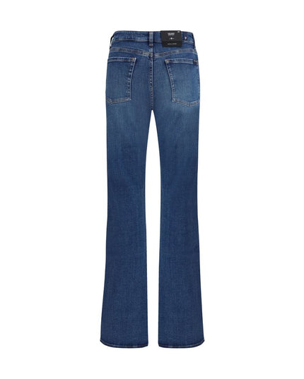 7FOR Blue Cotton Bootcut Jeans