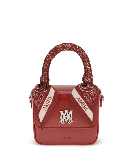 Amiri Red Calf Leather Bos Taurus Handbag