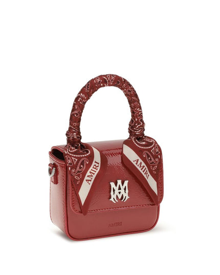 Amiri Red Calf Leather Bos Taurus Handbag