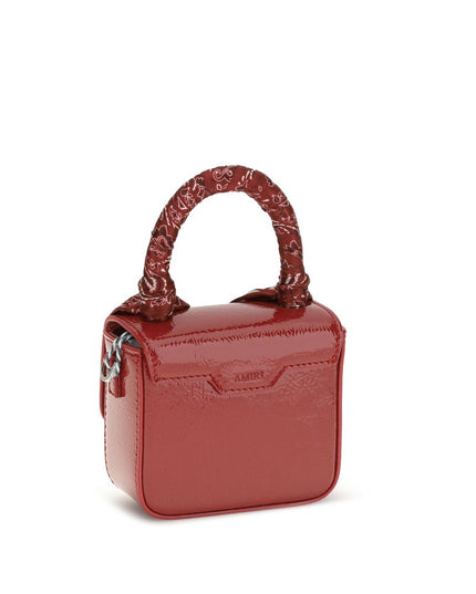 Amiri Red Calf Leather Bos Taurus Handbag