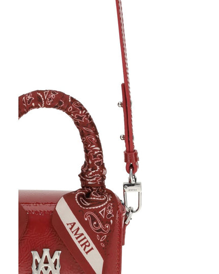 Amiri Red Calf Leather Bos Taurus Handbag
