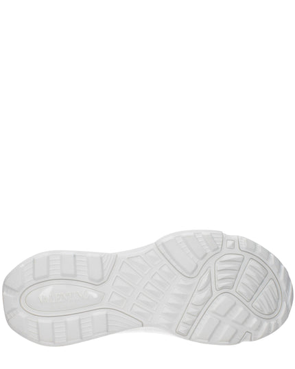 Valentino Garavani White Fabric Athletic Sneakers