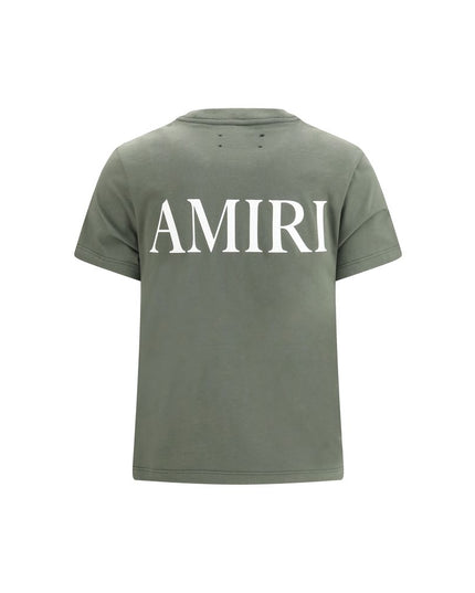 Amiri Green Cotton T-Shirt