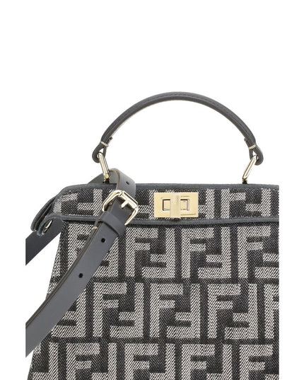 Fendi Blue Fabric Shoulder Bag