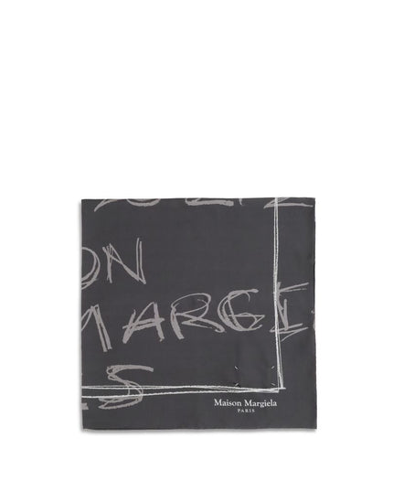 Margiela Gray Silk Scarf