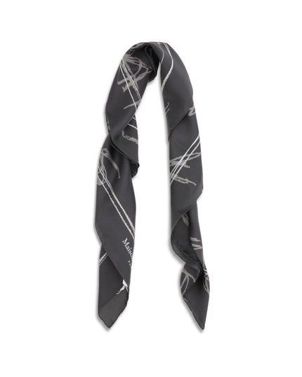 Margiela Gray Silk Scarf