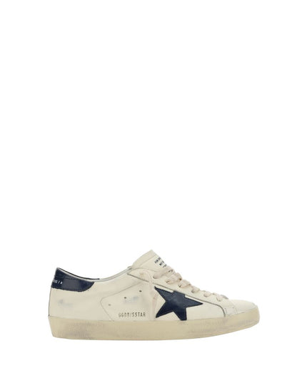 Golden Goose White Goatskin Low Top Sneakers
