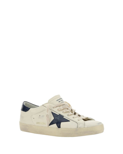Golden Goose White Goatskin Low Top Sneakers