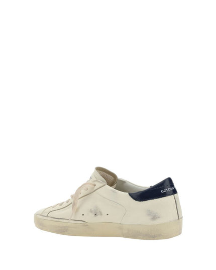 Golden Goose White Goatskin Low Top Sneakers