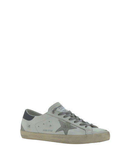 Golden Goose White Calf Leather Bos Taurus Low Top Sneakers