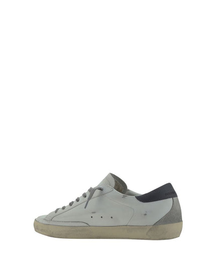 Golden Goose White Calf Leather Bos Taurus Low Top Sneakers