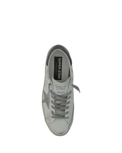 Golden Goose White Calf Leather Bos Taurus Low Top Sneakers