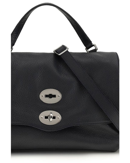 Zanellato Blue Calf Leather Bos Taurus Shoulder Bag