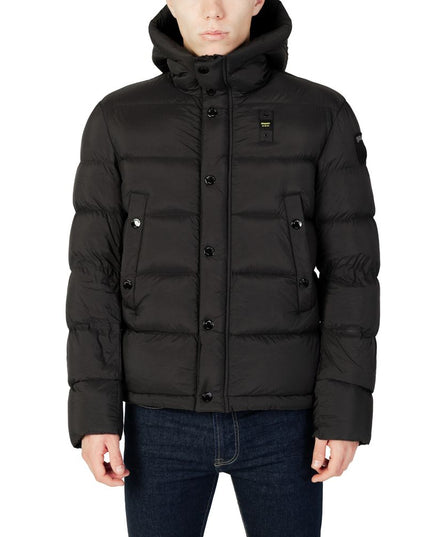 Blauer Black Polyester Full-Length Jacket