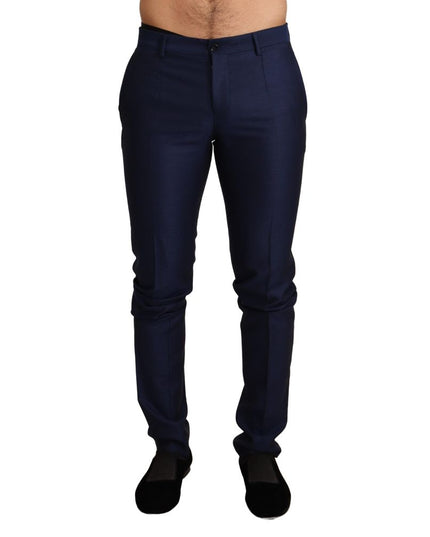 Dolce & Gabbana Blue Virgin Wool Pants