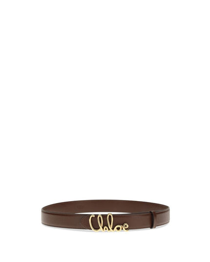 Chloé Brown Calf Leather Bos Taurus Regular Belt