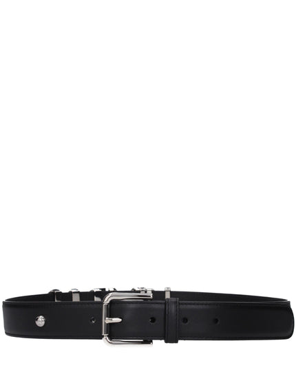 Dolce & Gabbana Black Leather Regular Belt