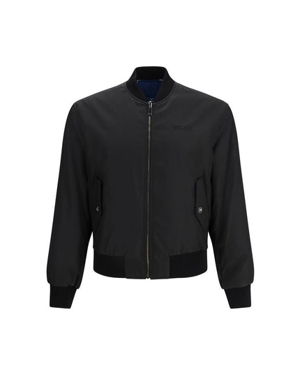 Versace Black Polyamide Bomber