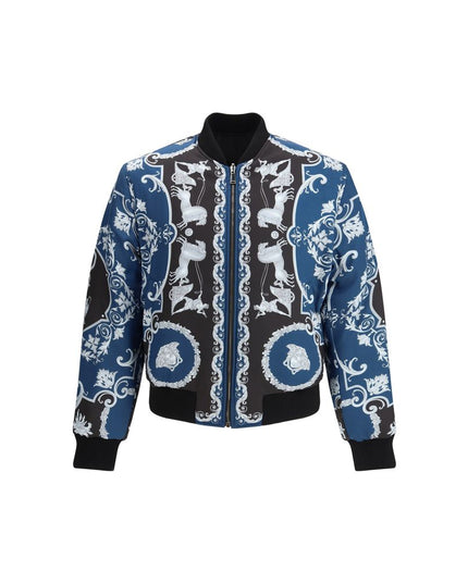 Versace Black Polyamide Bomber