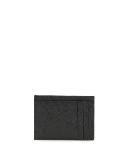 Prada Black Calf Leather Bos Taurus Wallet