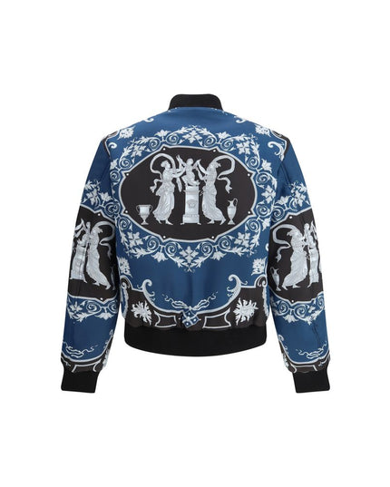 Versace Black Polyamide Bomber