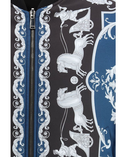 Versace Black Polyamide Bomber