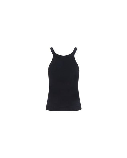 Fendi Black Cotton Tank Tops