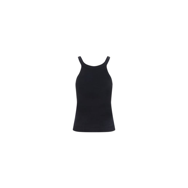 Fendi Black Cotton Tank Tops