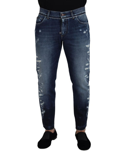 Dolce & Gabbana Blue Cotton Jeans Denim