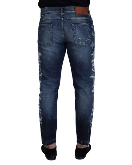 Dolce & Gabbana Blue Cotton Jeans Denim