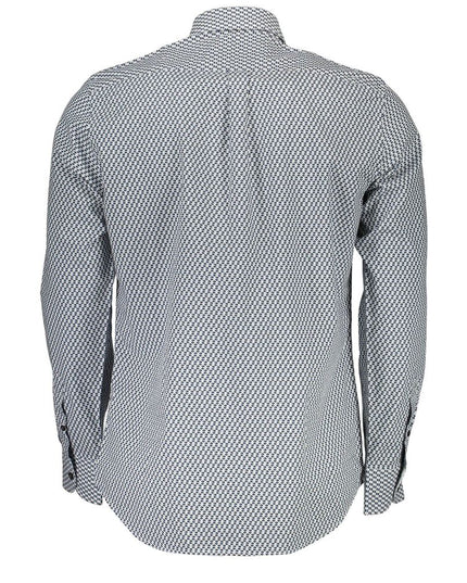 Harmont & Blaine Blue Cotton Pattern Shirt