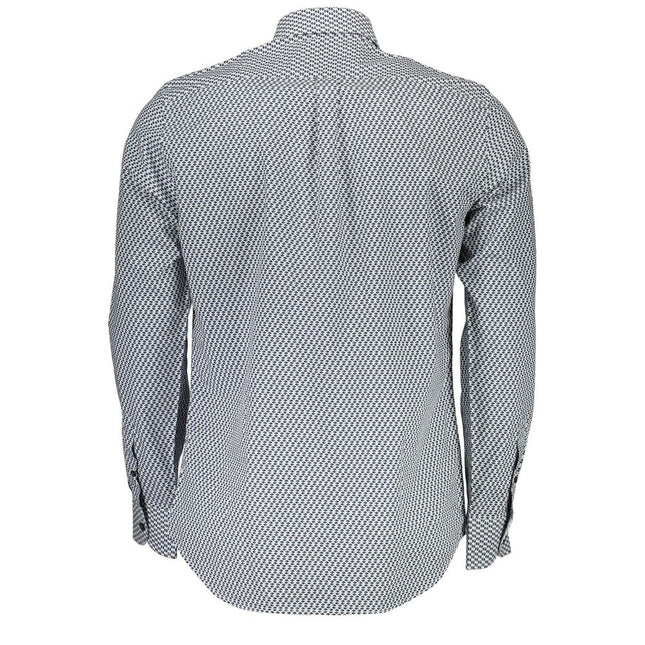 Harmont & Blaine Blue Cotton Pattern Shirt