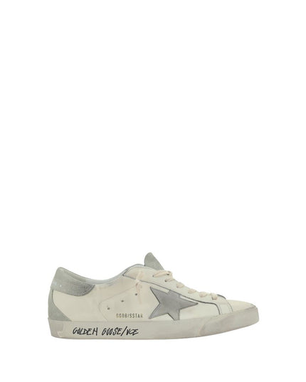 Golden Goose White Calf Leather Bos Taurus Low Top Sneakers