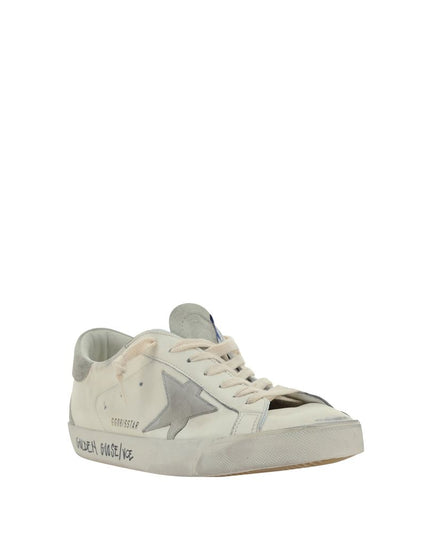 Golden Goose White Calf Leather Bos Taurus Low Top Sneakers