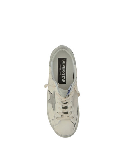 Golden Goose White Calf Leather Bos Taurus Low Top Sneakers