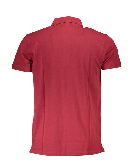Cavalli Class Red Cotton Polo Shirt