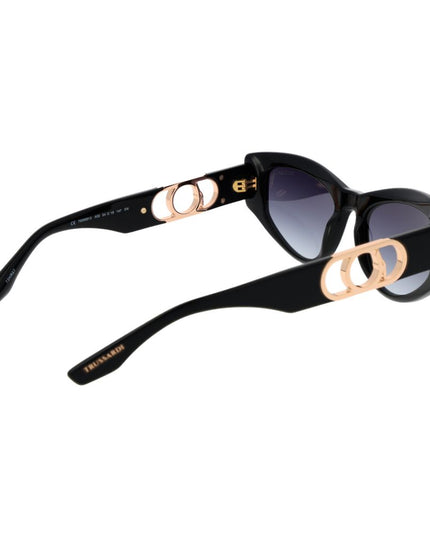 Trussardi Black Acetate Sunglasses