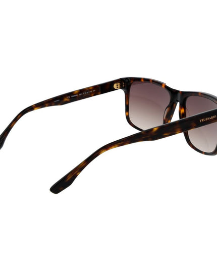Trussardi Brown Acetate Sunglasses