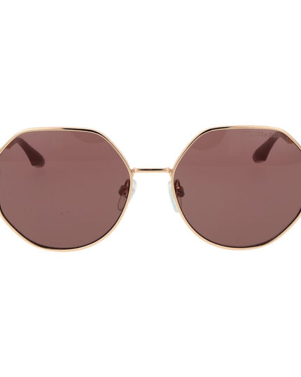 Trussardi Rose Gold Metal Sunglasses