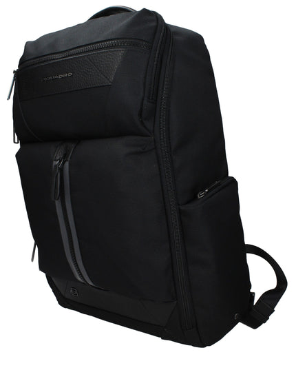 Piquadro Black Fabric Backpack
