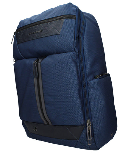 Piquadro Blue Fabric Backpack