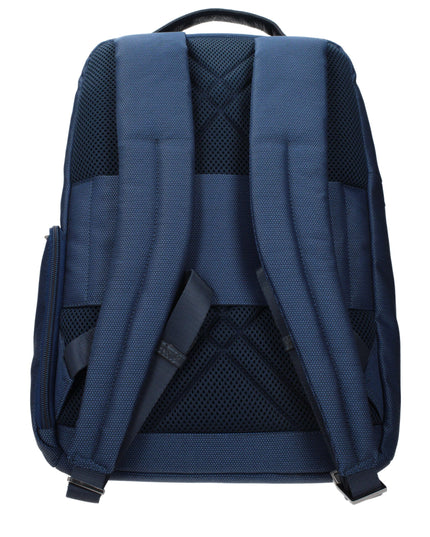 Piquadro Blue Fabric Backpack