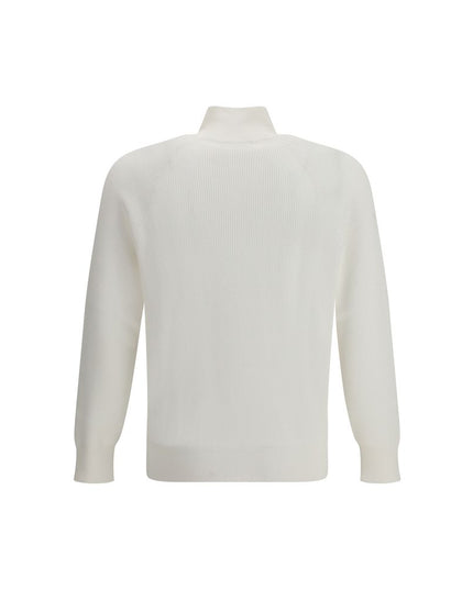 Brunello Cucinelli White Cotton Sweatshirt